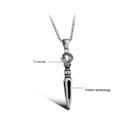 Colar Masculino De Titânio Prismático De Alta Qualidade