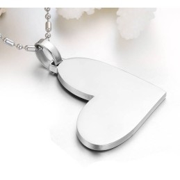 Colar De Titânio Feminino De Qualidade Confiável E Com Formato De Coração