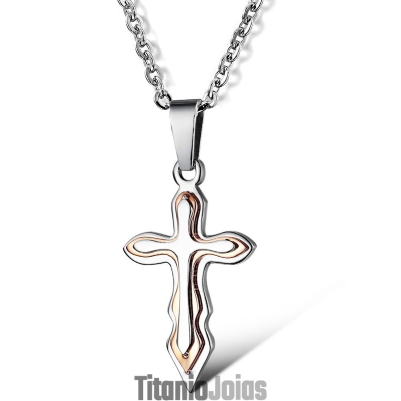 Colar De Titânio Com Cruz, Vendendo Bem Em Todo O Mundo Colar De Titânio Com Cruz, Vendendo Bem Em Todo O Mundo