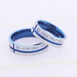 Anel Love Only You Titanium Couples Right