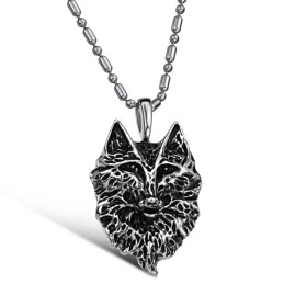 Colar Masculino The Wolf Totem Titanium Completo Em Especificações
