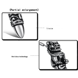 Colar Masculino Kirin Titanium King Of Quantity