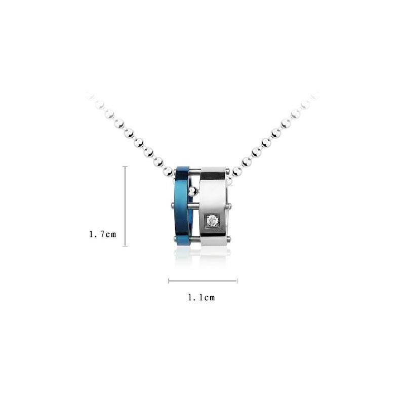 Colar Com Pingente De Titânio Puro Man Blue Roller (Novo) Colar Com Pingente De Titânio Puro Man Blue Roller (Novo)