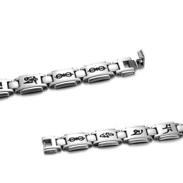 Pulseira De Titânio Durável Para Amantes