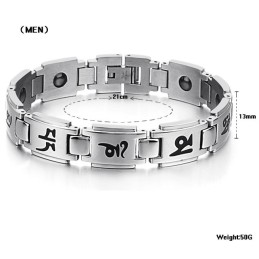 Pulseira De Titânio Durável Para Amantes