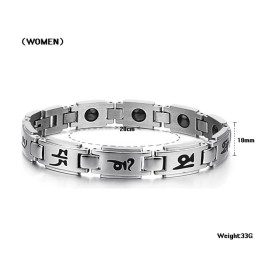 Pulseira De Titânio Durável Para Amantes