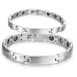 Pulseira De Titânio Com Grande Variedade De Saúde Para Amantes