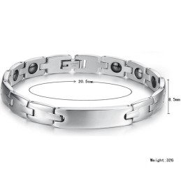 Pulseira De Titânio Com Grande Variedade De Saúde Para Amantes