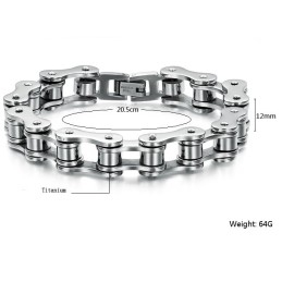 Pulseira Masculina De Titânio Muito Conhecida Por Sua Alta Qualidade