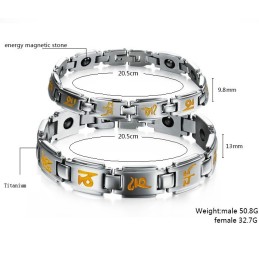 Pulseira De Titânio De Excelente Qualidade Para Amantes