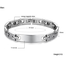 Pulseira De Titânio Antifadiga De Qualidade Estável Para Amantes