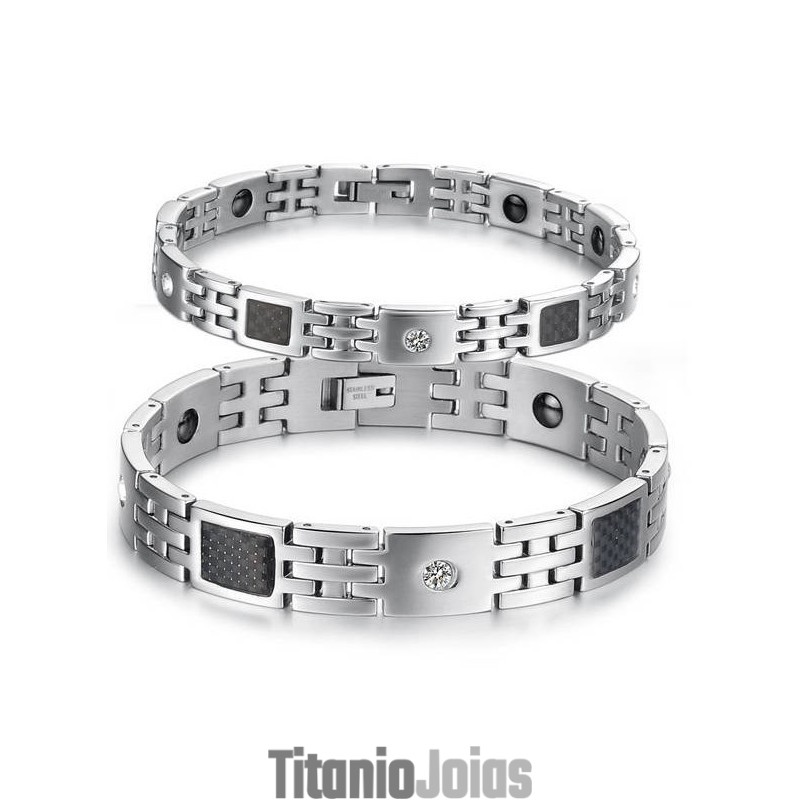 Pulseira De Titânio De Qualidade Estável E Saudável Para Amantes