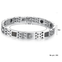 Pulseira De Titânio De Qualidade Estável E Saudável Para Amantes