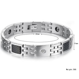 Pulseira De Titânio De Qualidade Estável E Saudável Para Amantes