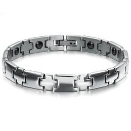 Pulseira De Titânio Fácil De Usar Para A Saúde Dos Amantes