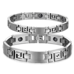 Pulseira De Titânio Clássica Fácil De Usar Para Amantes