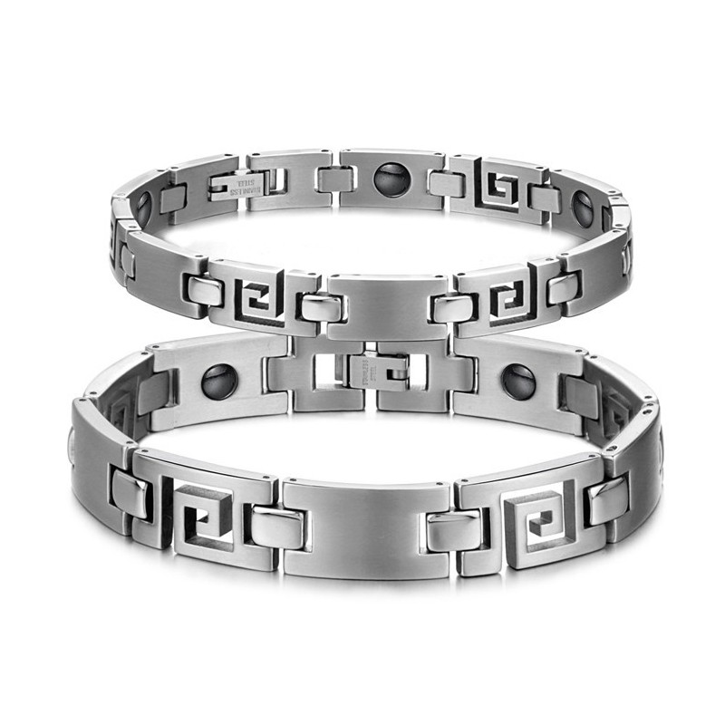 Pulseira De Titânio Clássica Fácil De Usar Para Amantes Pulseira De Titânio Clássica Fácil De Usar Para Amantes