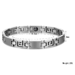 Pulseira De Titânio Clássica Fácil De Usar Para Amantes