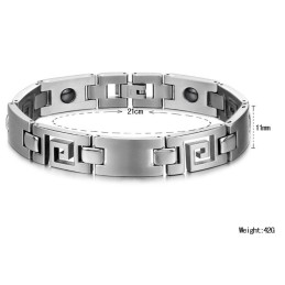 Pulseira De Titânio Clássica Fácil De Usar Para Amantes