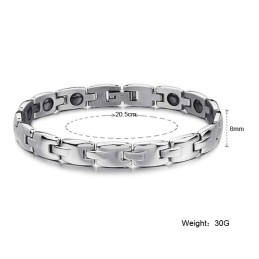Pulseira De Titânio Com Magnetita De Alta Qualidade Para Amantes