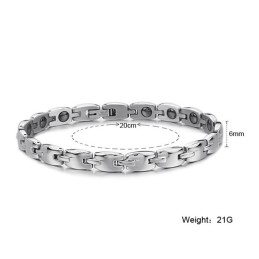 Pulseira De Titânio Com Magnetita De Alta Qualidade Para Amantes