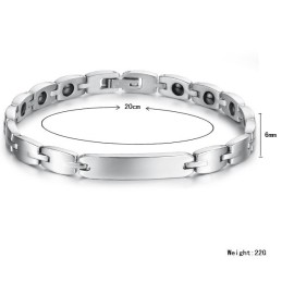 Pulseira De Titânio Com Magnetita Para Saúde, Vendida Em Todo O Mundo, Para Amantes