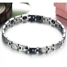 Pulseira De Titânio Com Magnetita De Excelente Qualidade Para Amantes