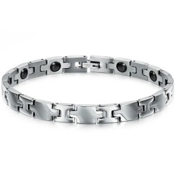 Pulseira De Titânio Com Magnetita De Excelente Qualidade Para Amantes