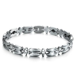 Pulseira De Titânio De Alta Qualidade Com Magnetita