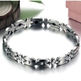 Pulseira De Titânio De Alta Qualidade Com Magnetita