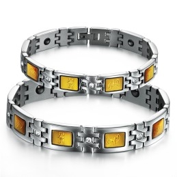 Pulseira De Titânio Com Magnetita De Qualidade Confiável Para Amantes