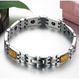 Pulseira De Titânio Com Magnetita De Qualidade Confiável Para Amantes