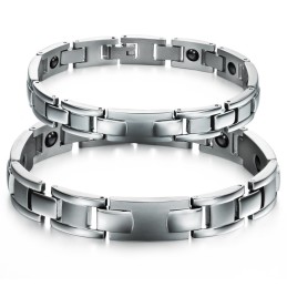 Pulseira De Titânio Com Magnetita De Excelente Qualidade Para Amantes