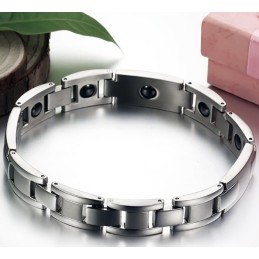 Pulseira De Titânio Com Magnetita De Excelente Qualidade Para Amantes