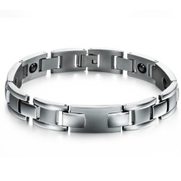 Pulseira De Titânio Com Magnetita De Excelente Qualidade Para Amantes