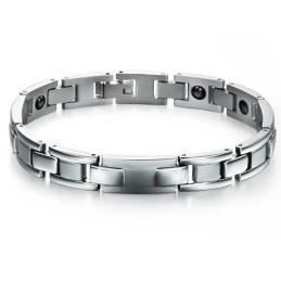 Pulseira De Titânio Com Magnetita De Excelente Qualidade Para Amantes