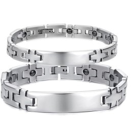 Pulseira De Titânio Antifadiga The King Of Quantity Para Amantes