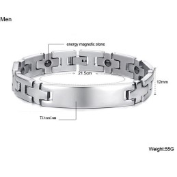 Pulseira De Titânio Antifadiga The King Of Quantity Para Amantes