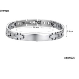Pulseira De Titânio Antifadiga The King Of Quantity Para Amantes