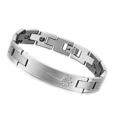 Para Desfrutar De Alta Reputação Em Casa E No Exterior Pulseira De Titânio Para Amantes Com Diamante