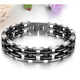 Pulseira Masculina De Silicone De Titânio Com Qualidade E Quantidade Garantidas