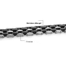 Pulseira Masculina De Silicone De Titânio Com Qualidade E Quantidade Garantidas
