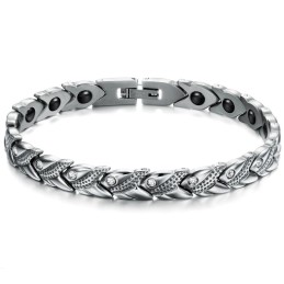 Pulseira De Titânio Com Magnetita De Renome Mundial Para A Saúde
