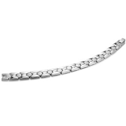 Pulseira Masculina De Titânio Antifadiga Com Desempenho Confiável E Magnetita