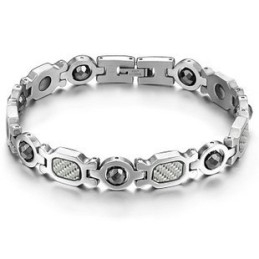 Pulseira De Titânio Lodestone Rainha Da Saúde E Qualidade