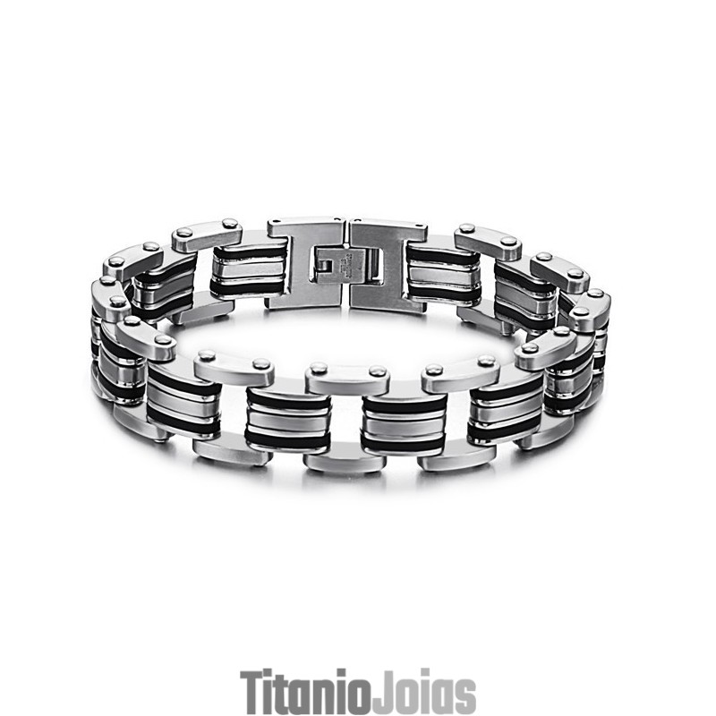 Pulseira De Silicone De Titânio Clássica Masculina De Qualidade Estável Pulseira De Silicone De Titânio Clássica Masculina De Qualidade Estável