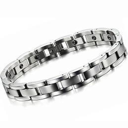 Pulseira De Titânio Com Magnetita Para Saúde Masculina De Grande Variedade