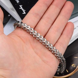 Pulseira Masculina De Titânio Rainha Da Qualidade