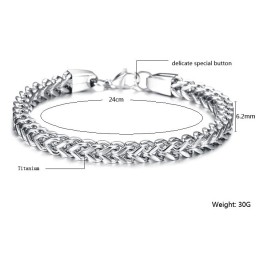 Pulseira Masculina De Titânio Rainha Da Qualidade