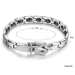 Pulseira De Titânio Com Magnetita De Desempenho Confiável Para Saúde